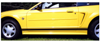 Mustang Tall Lower Rocker Side Stripes - No Designation